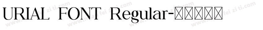 URIAL FONT Regular字体转换